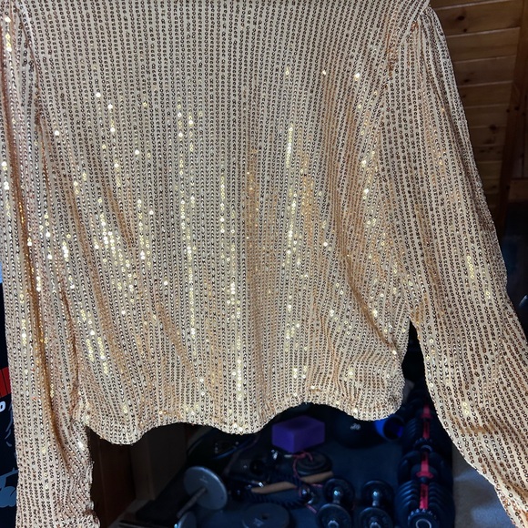 Sparkly gold suit for New Years NWOT - Picture 4 of 8